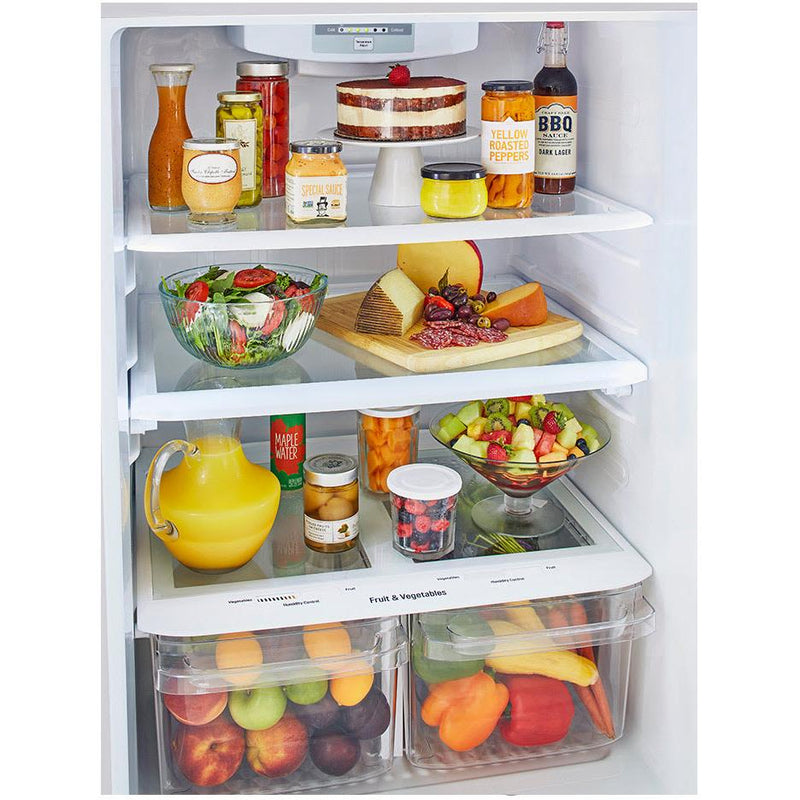 LG 30-inch, 20.2 cu.ft. Freestanding Top Freezer Refrigerator with Smart Diagnosis™ LTCS20020W IMAGE 5