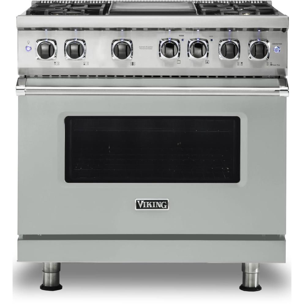 Viking 36-inch Freestanding Dual-Fuel Range with Vari-Speed Dual Flow™ Convection CVDR536-4GAG IMAGE 1