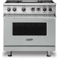 Viking 36-inch Freestanding Dual-Fuel Range with Vari-Speed Dual Flow™ Convection CVDR536-4GAG IMAGE 1