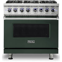 Viking 36-inch Freestanding Dual-Fuel Range with Elevation Burners™ CVDR7362-6BBF IMAGE 1