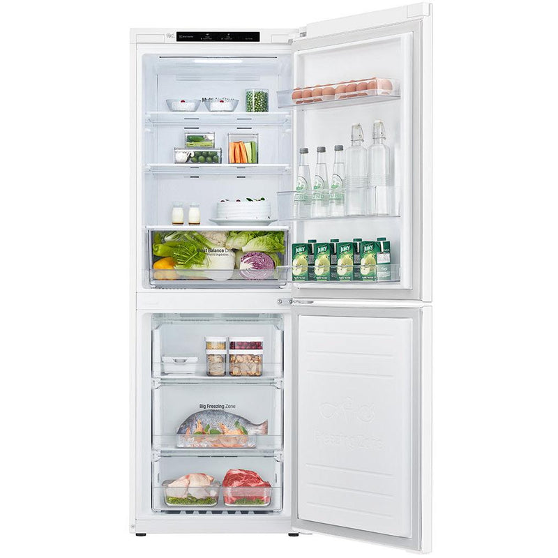 LG 24-inch, 10.8 cu.ft. Counter-Depth Bottom Freezer Refrigerator with Multi-Air Flow™ LRDNC1004W IMAGE 3