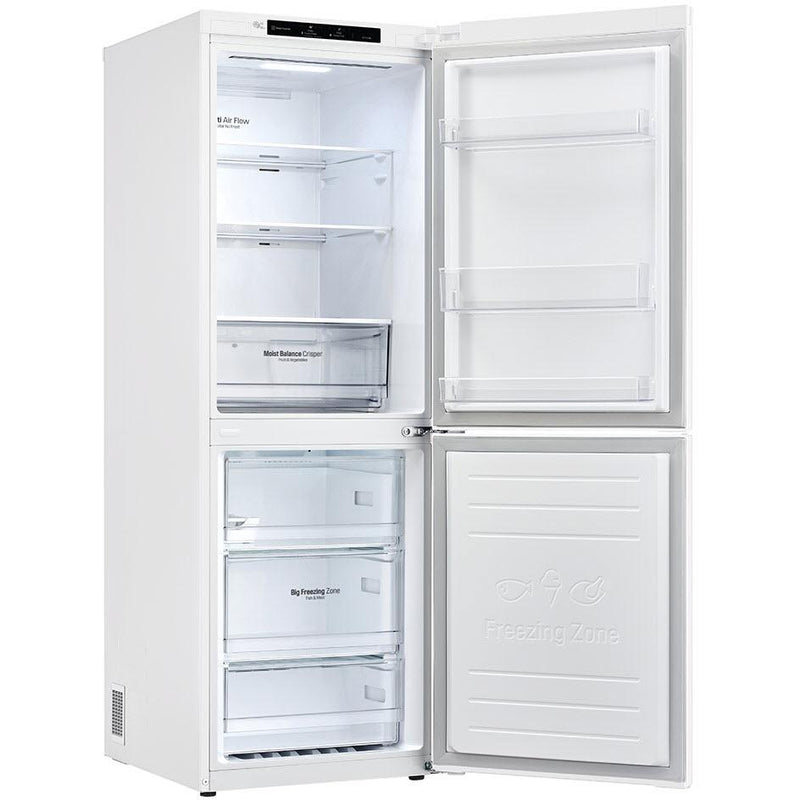 LG 24-inch, 10.8 cu.ft. Counter-Depth Bottom Freezer Refrigerator with Multi-Air Flow™ LRDNC1004W IMAGE 6