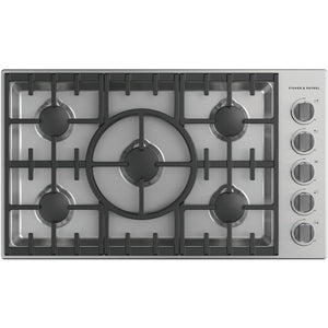Fisher & Paykel 36-inch Built-in Gas Cooktop with 5 Burners CDV3-365-L IMAGE 1