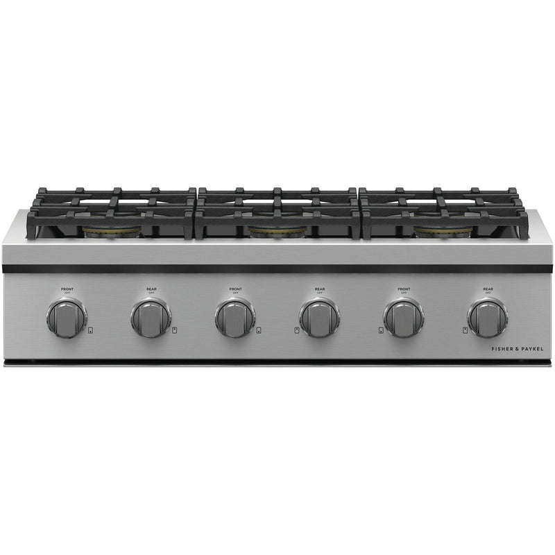 Fisher & Paykel 36-inch Built-in Gas Rangetop with 6 Burners CPV3-366-L IMAGE 1