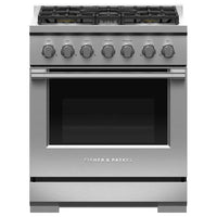 Fisher & Paykel 30-inch Freestanding Gas Range with Dual Flow Burners™ RGV3-305-N IMAGE 1