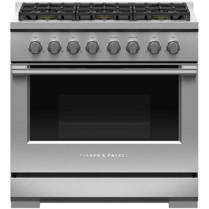Fisher & Paykel 36-inch Freestanding Gas Range with Dual Flow Burners™ RGV3-366-L IMAGE 1