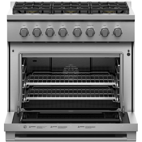 Fisher & Paykel 36-inch Freestanding Gas Range with Dual Flow Burners™ RGV3-366-L IMAGE 2