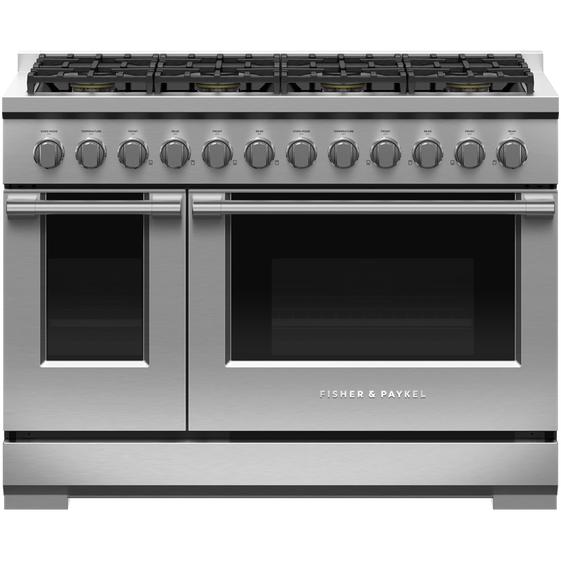Fisher & Paykel 48-inch Freestanding Gas Range with Convection Technology RGV3-488-N IMAGE 1