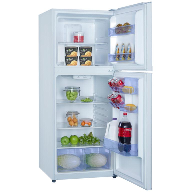 Avanti 24-inch, 11.5 cu.ft. Freestanding Top Freezer Refrigerator with Electronic Temperature Control FF116B0W IMAGE 2