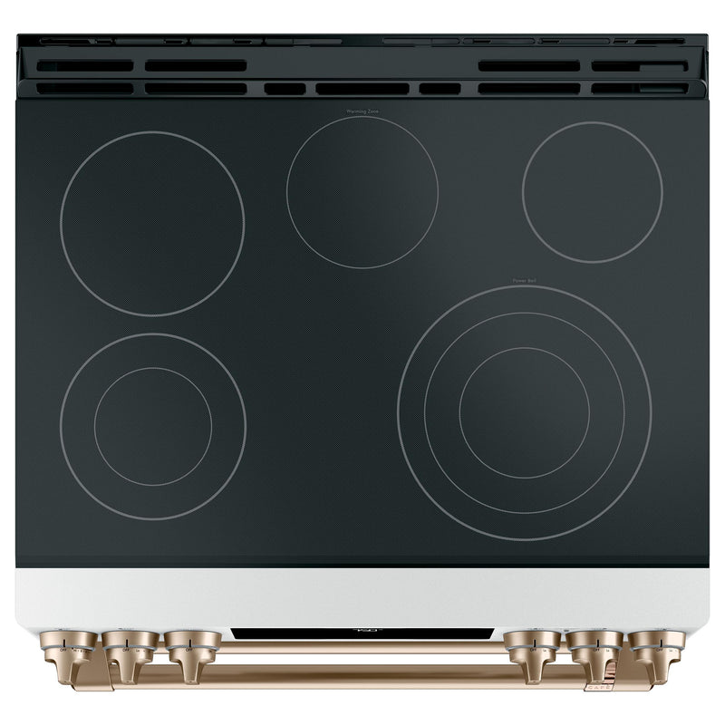 Café 30-inch Slide-in Electric Range with Convection CCES750P4MW2 IMAGE 2