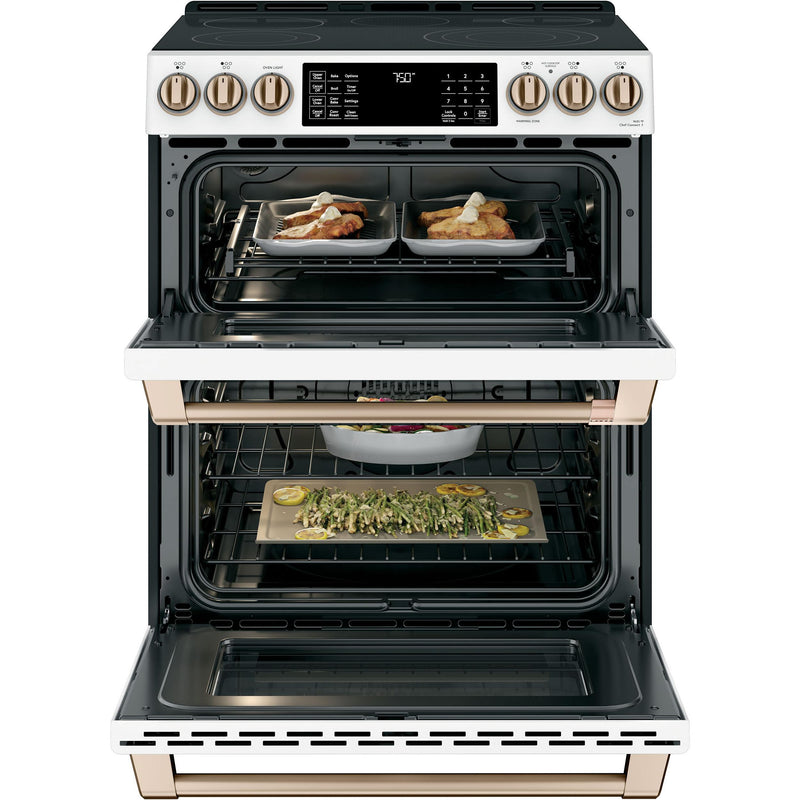 Café 30-inch Slide-in Electric Range with Convection CCES750P4MW2 IMAGE 4