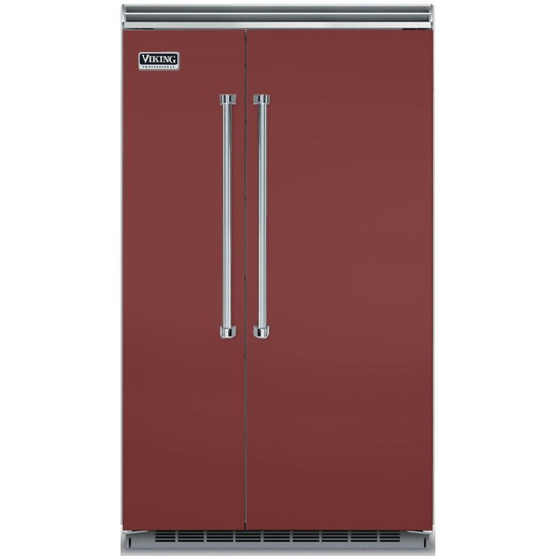 Viking 48-inch, 29.05 cu.ft. Built-in Side-by-Side Refrigerator with Internal Automatic Ice Machine VCSB5483RE IMAGE 1