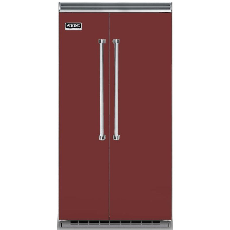 Viking 42-inch, 25.32 cu.ft. Built-in Side-by-Side Refrigerator with Humidity Zone™ Drawers VCSB5423KA IMAGE 1