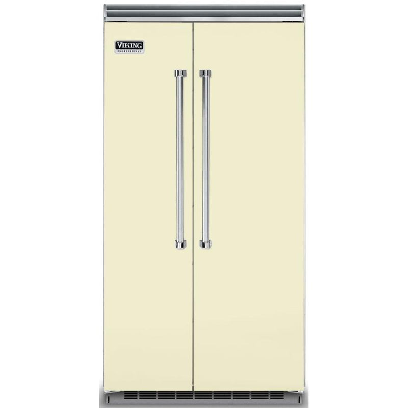 Viking 42-inch, 25.32 cu.ft. Built-in Side-by-Side Refrigerator with Humidity Zone™ Drawers VCSB5423VC IMAGE 1
