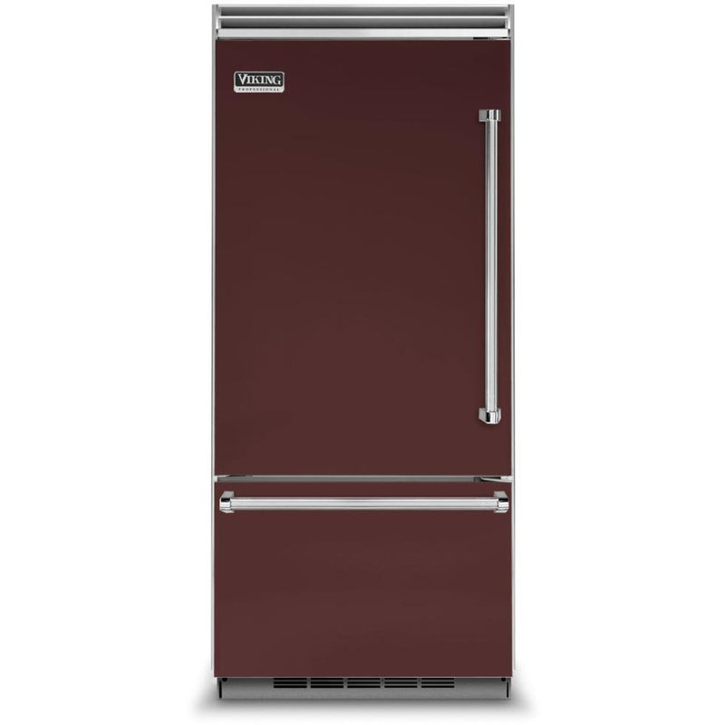 Viking 36-inch, 20.4 cu.ft. Built-in Bottom Freezer Refrigerator with  Plasmacluster™ Ion Air Purifier VCBB5363ELKA IMAGE 1