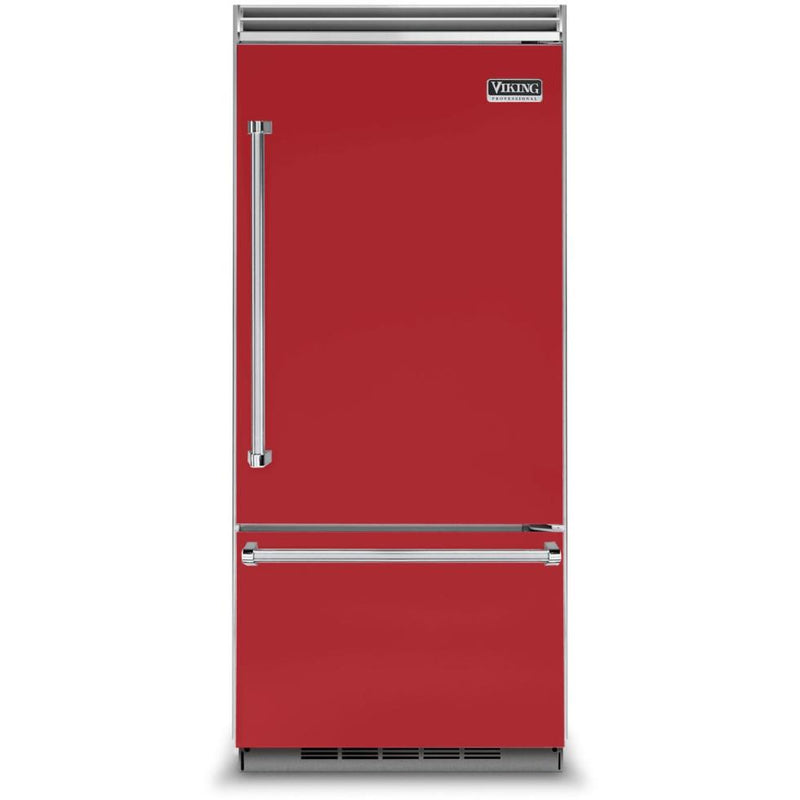 Viking 36-inch, 20.4 cu.ft. Built-in Bottom Freezer Refrigerator with  Plasmacluster™ Ion Air Purifier VCBB5363ERSM IMAGE 1