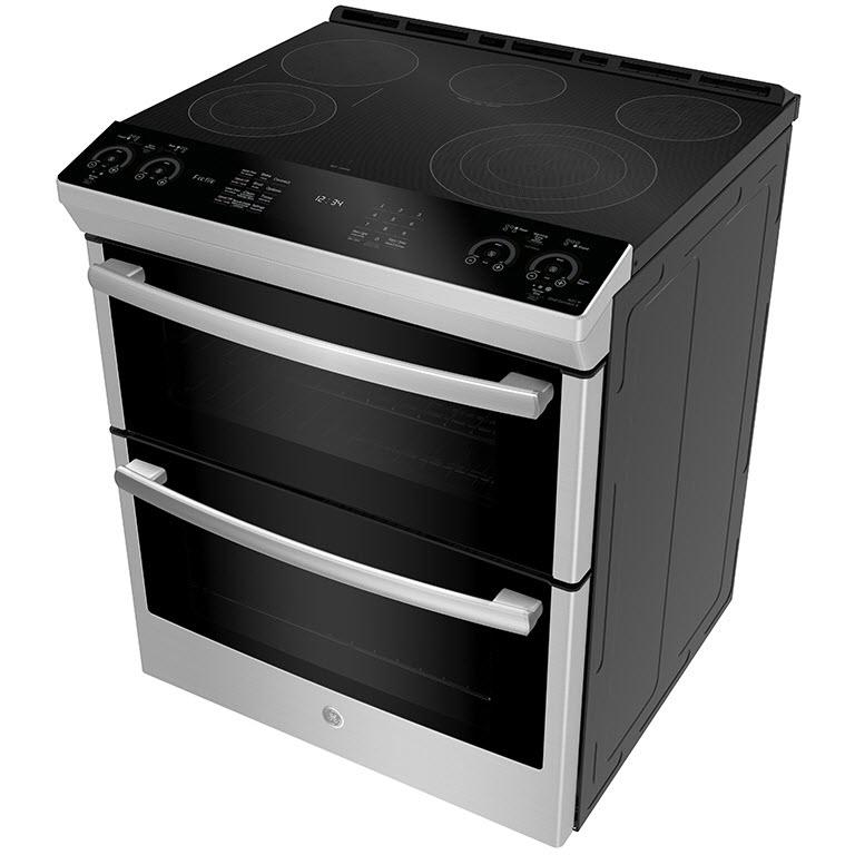 GE Profile 30-inch Slide-in Electric Range with True European Convection Technology PCS980YMFS IMAGE 2
