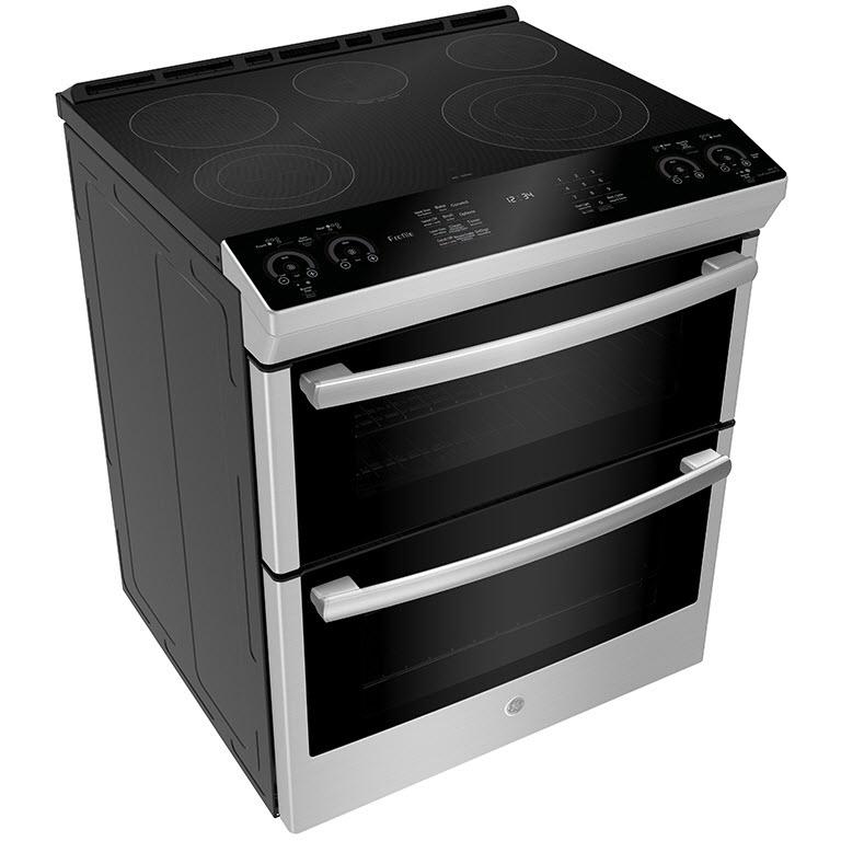 GE Profile 30-inch Slide-in Electric Range with True European Convection Technology PCS980YMFS IMAGE 3