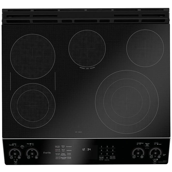 GE Profile 30-inch Slide-in Electric Range with True European Convection Technology PCS980YMFS IMAGE 5