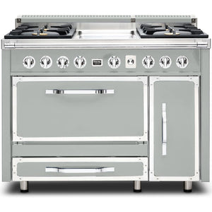 Viking 48-inch Freestanding Dual Fuel Range with True Convection Technology TVDR481-4IAG IMAGE 1