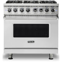 Viking 36-inch Freestanding Dual-Fuel Range with Vari-Speed Dual Flow™ Convection CVDR536-6BSS IMAGE 1