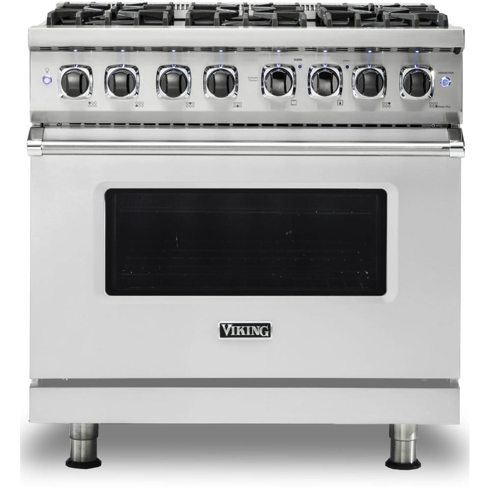 Viking 36-inch Freestanding Dual-Fuel Range with Vari-Speed Dual Flow™ Convection CVDR536-6BSS IMAGE 1