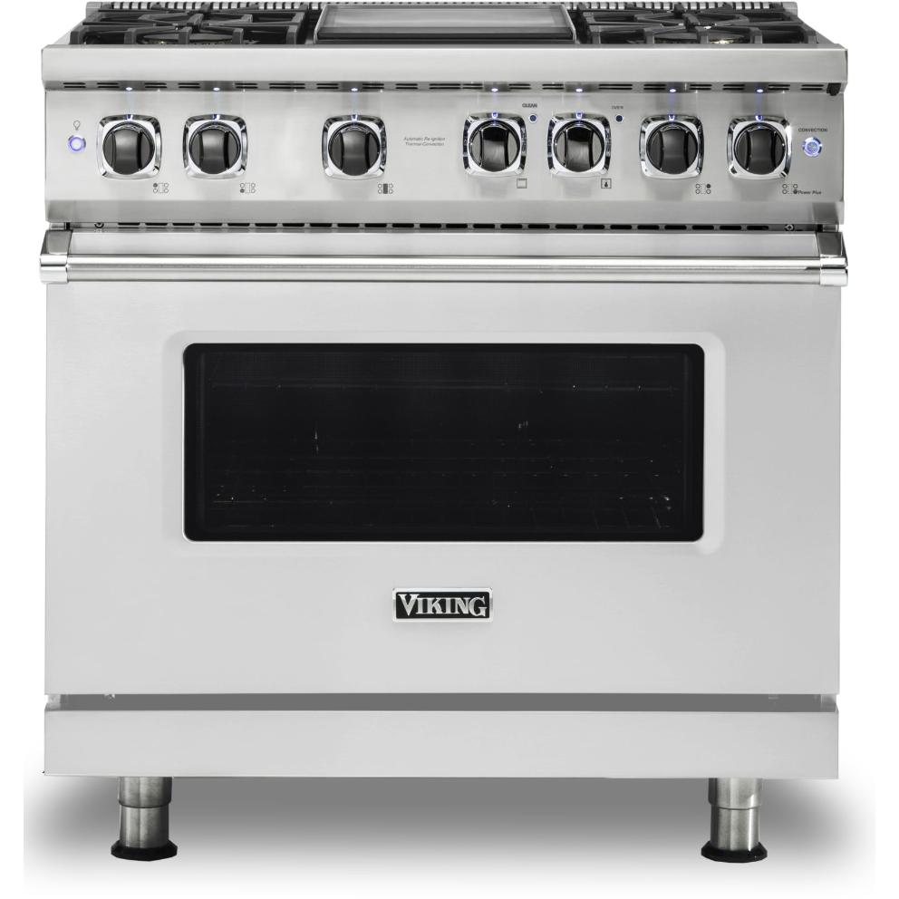 Viking 36-inch Freestanding Dual-Fuel Range with Vari-Speed Dual Flow™ Convection CVDR536-4GSSLP IMAGE 1