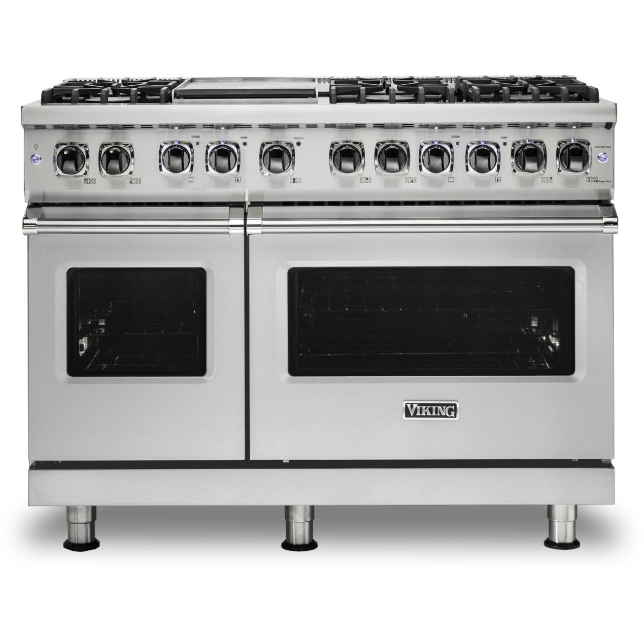 Viking 48-inch Freestanding Dual-Fuel Range with TruConvec™ Convection Cooking CVDR548-6GSS IMAGE 1
