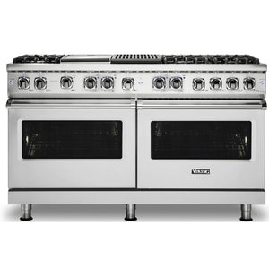 Viking 60-inch Freestanding Dual-Fuel Range with TruConvec™ Convection Cooking CVDR560-6GQSS IMAGE 1