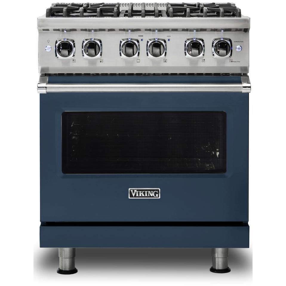 Viking 30-inch Freestanding Dual-Fuel Range with VariSimmer™ CVDR530-4BSB IMAGE 1