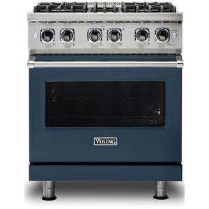 Viking 30-inch Freestanding Dual-Fuel Range with VariSimmer™ CVDR530-4BSB IMAGE 1