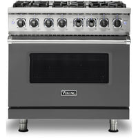 Viking 36-inch Freestanding Dual-Fuel Range with Vari-Speed Dual Flow™ Convection CVDR536-6BDGLP IMAGE 1