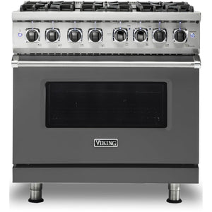 Viking 36-inch Freestanding Dual-Fuel Range with Vari-Speed Dual Flow™ Convection CVDR536-6BDGLP IMAGE 1