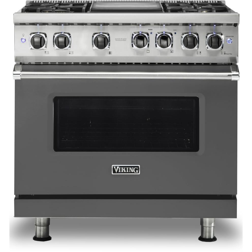 Viking 36-inch Freestanding Dual-Fuel Range with Vari-Speed Dual Flow™ Convection CVDR536-4GDGLP IMAGE 1