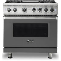 Viking 36-inch Freestanding Dual-Fuel Range with Vari-Speed Dual Flow™ Convection CVDR536-4GDGLP IMAGE 1
