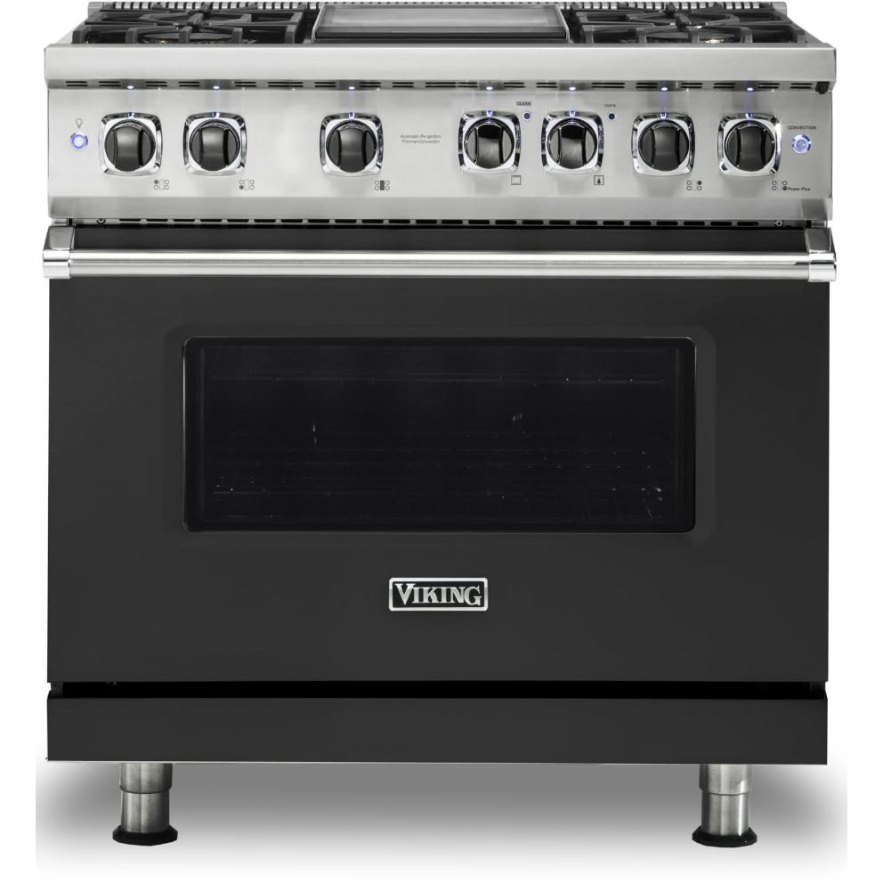 Viking 36-inch Freestanding Dual-Fuel Range with Vari-Speed Dual Flow™ Convection CVDR536-4GCSLP IMAGE 1