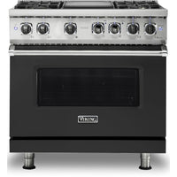 Viking 36-inch Freestanding Dual-Fuel Range with Vari-Speed Dual Flow™ Convection CVDR536-4GCSLP IMAGE 1