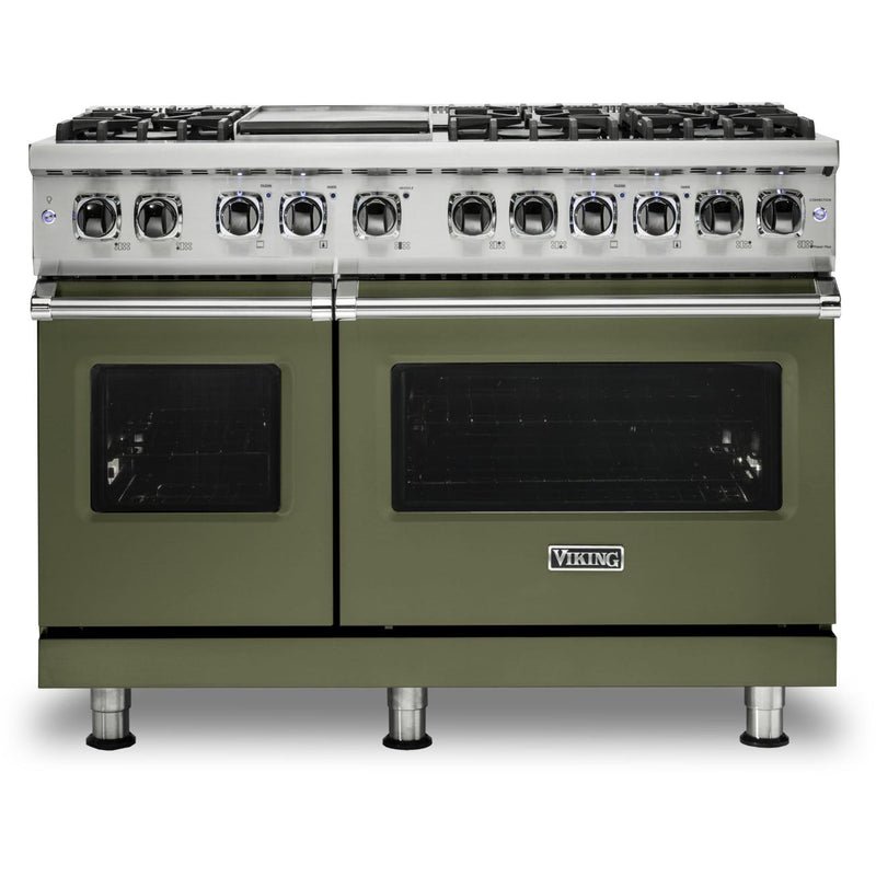 Viking 48-inch Freestanding Dual-Fuel Range with TruConvec™ Convection Cooking CVDR548-6GCY IMAGE 1