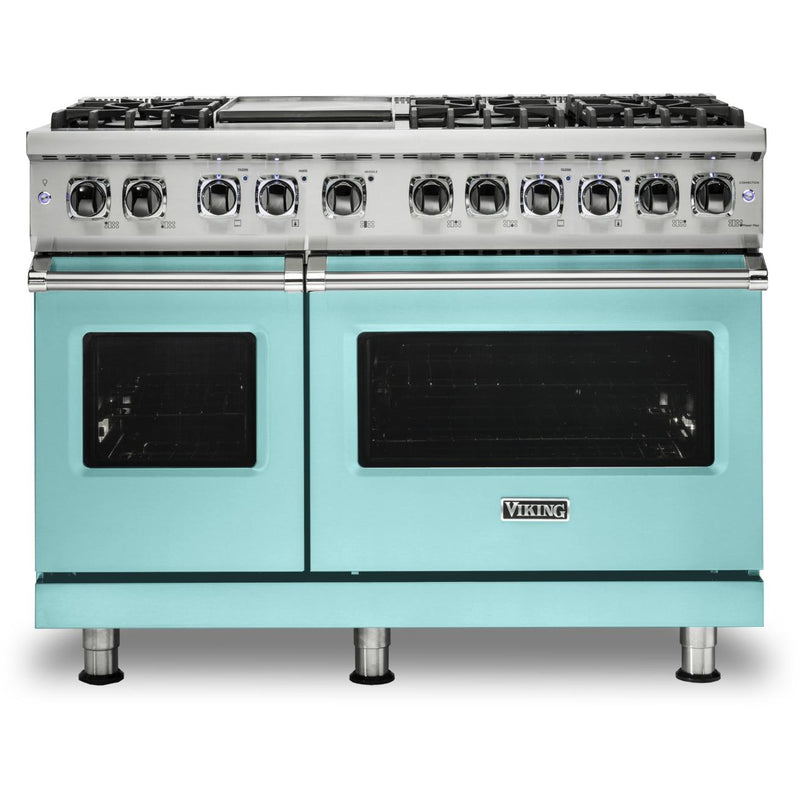 Viking 48-inch Freestanding Dual-Fuel Range with TruConvec™ Convection Cooking CVDR548-6GBWLP IMAGE 1