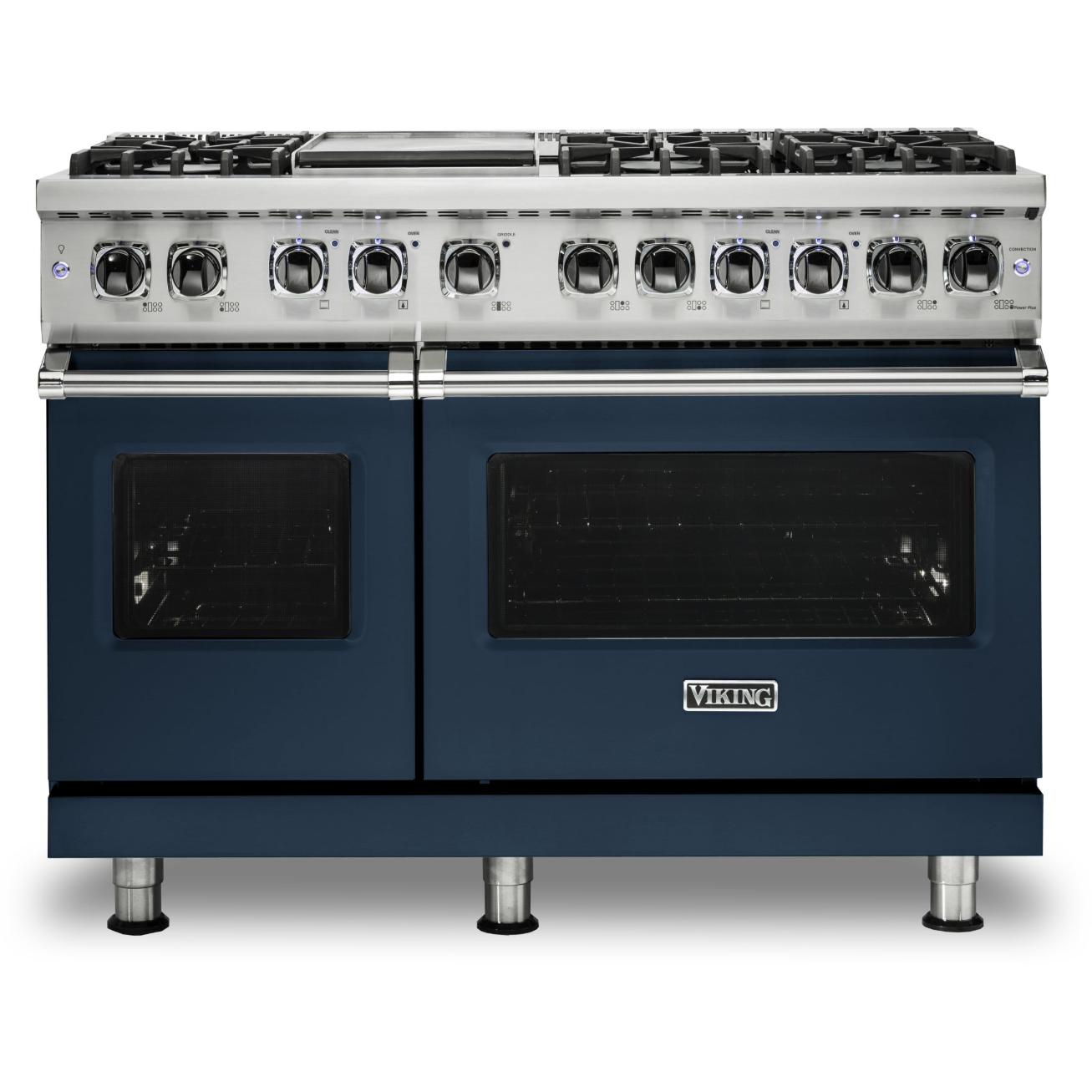 Viking 48-inch Freestanding Dual-Fuel Range with TruConvec™ Convection Cooking CVDR548-6GSB IMAGE 1