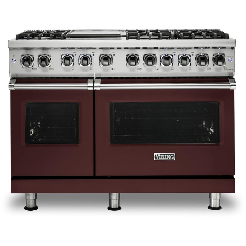 Viking 48-inch Freestanding Dual-Fuel Range with TruConvec™ Convection Cooking CVDR548-6GKA IMAGE 1