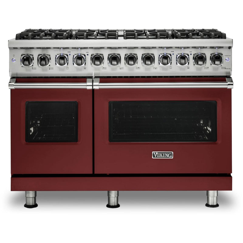 Viking 48-inch Freestanding Dual-Fuel Range with TruConvec™ Convection Cooking CVDR548-8BRE IMAGE 1