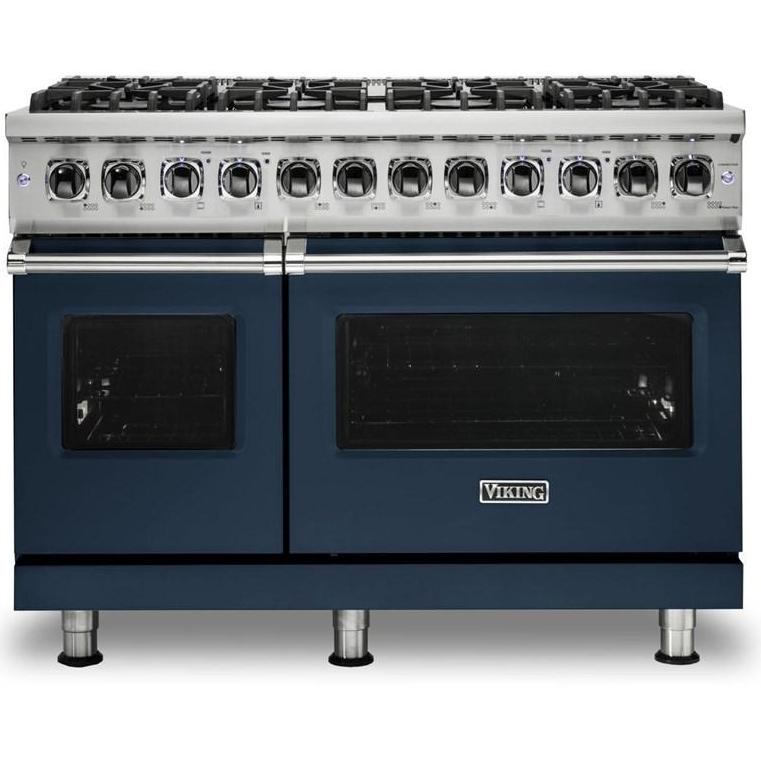 Viking 48-inch Freestanding Dual-Fuel Range with TruConvec™ Convection Cooking CVDR548-8BSBLP IMAGE 1
