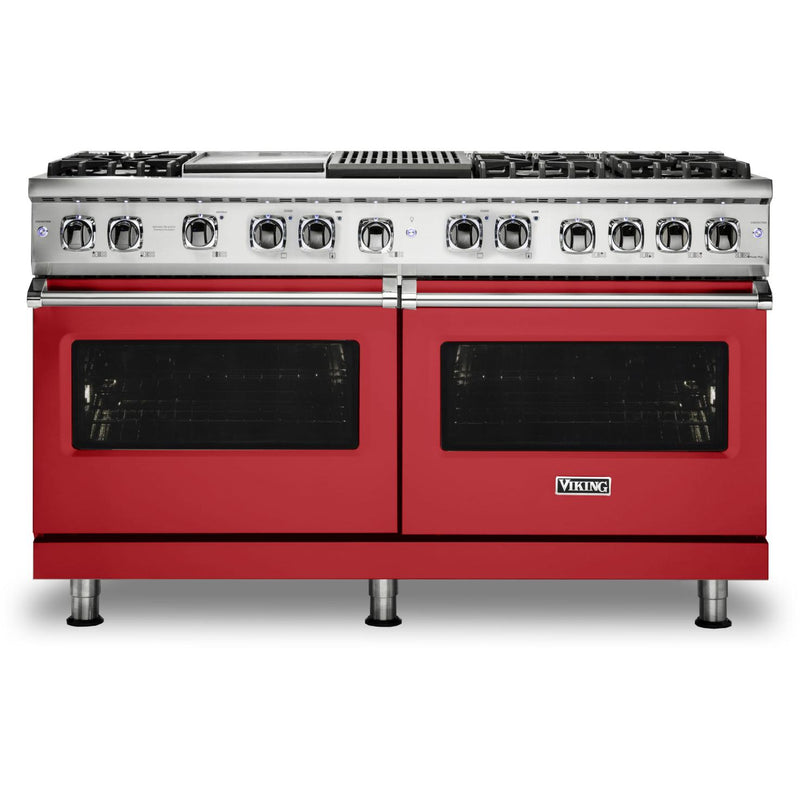 Viking 60-inch Freestanding Dual-Fuel Range with TruConvec™ Convection Cooking CVDR560-6GQSM IMAGE 1