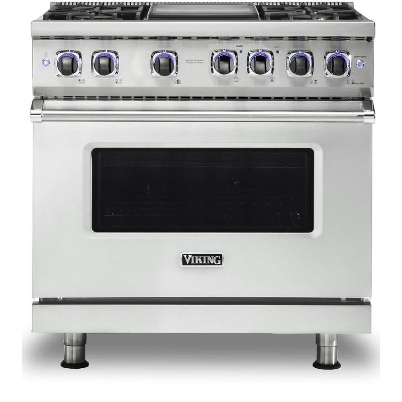 Viking 36-inch Freestanding Dual-Fuel Range with Elevation Burners™ CVDR7362-4GFW IMAGE 1