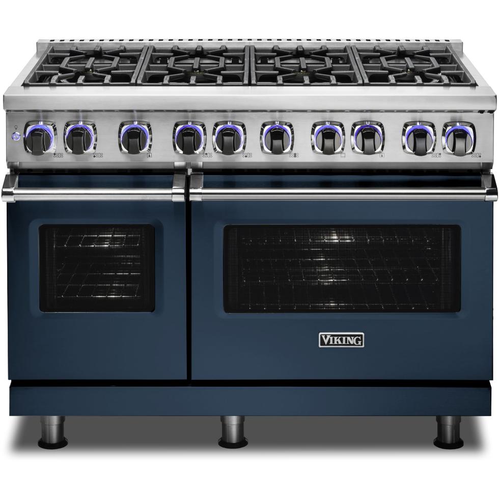 Viking 48-inch Freestanding Dual-Fuel Range with Elevation™ Burners CVDR7482-8BSBLP IMAGE 1