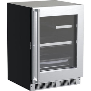 Marvel 24-inch, 5.5 cu.ft. Built-in Compact Refrigerator with Dynamic Cooling Technology MPRE424-SG31A IMAGE 1
