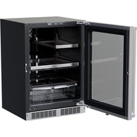 Marvel 24-inch, 5.5 cu.ft. Built-in Compact Refrigerator with Dynamic Cooling Technology MPRE424-SG31A IMAGE 2