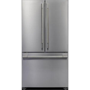 Fulgor Milano 36-inch, 19.86 cu.ft. Counter-Depth French 3-Door Refrigerator with Internal Water Dispenser F6FBM36S2 IMAGE 1
