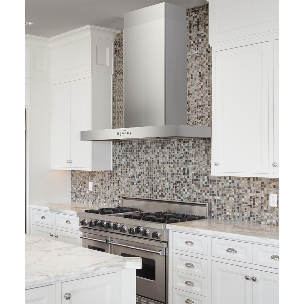 Kobe 48-inch Premium Mila Series Wall Mount Range Hood CH7748SQ6-WM-XX IMAGE 3